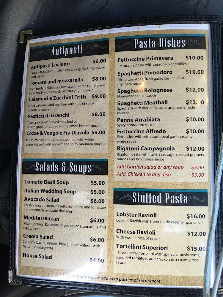 Luciano Ristorante Italiano Sausage Roll