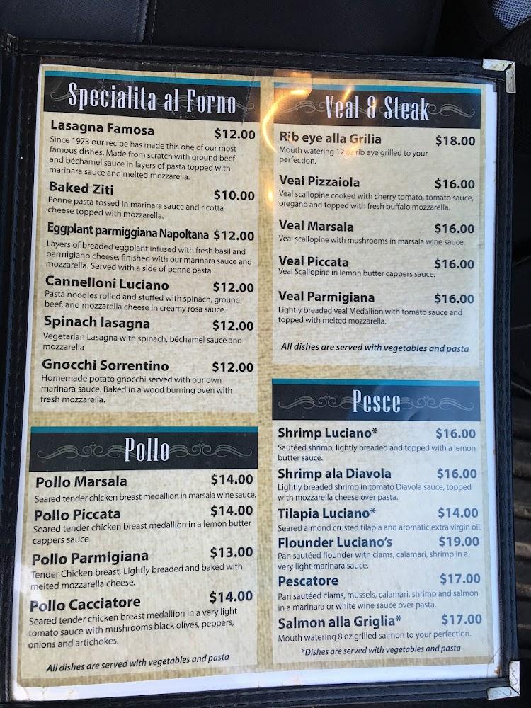 Luciano Ristorante Italiano Menu image 3